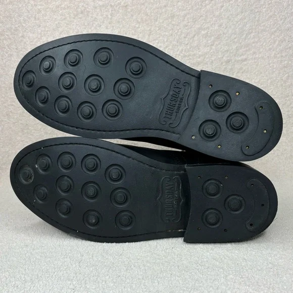 Thursday Boot Co Captain Lace Up Boots Women’s 7.5 38 Black Nubuck Leather Biker - Picture 10 of 13